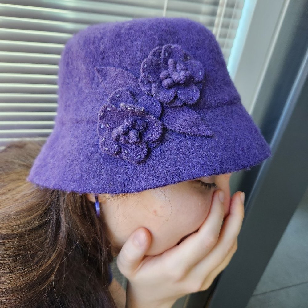 Purple Bucket Hat - NWOT